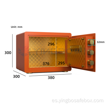 Naran Orange Color Smart Safes Safety Cash Safe Cash